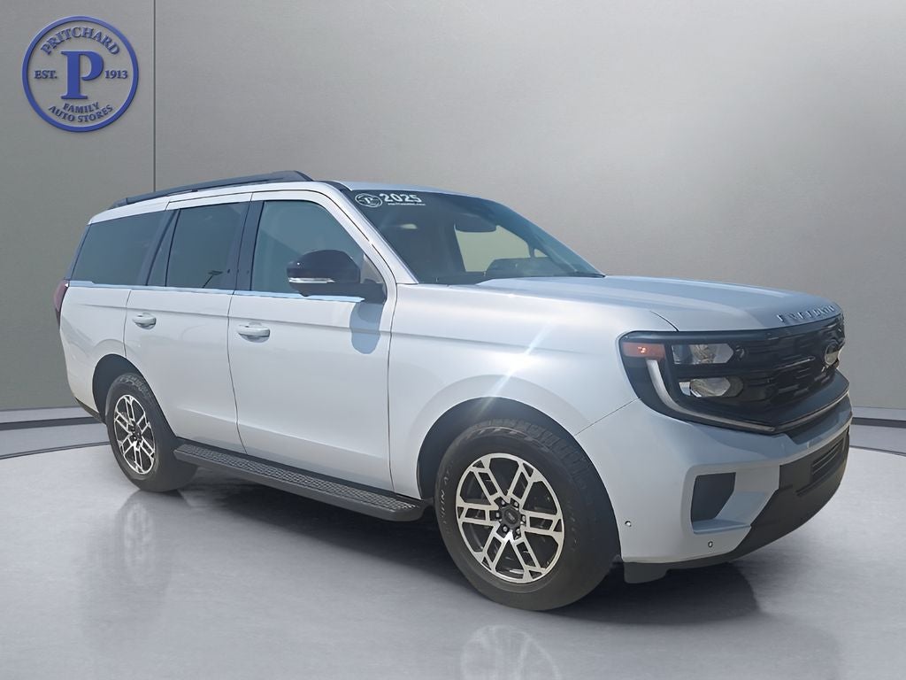 2025 Ford Expedition Active in Silver Metallic — front three-quarter view