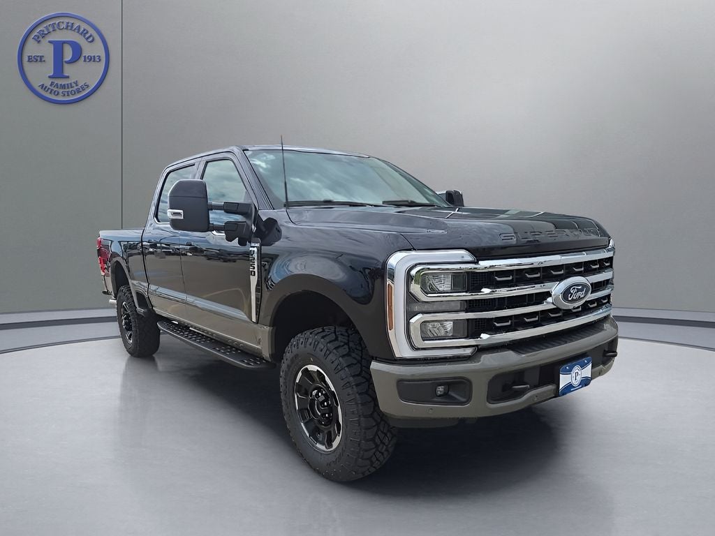 2026 Ford Super Duty F-250 King Ranch in Agate Black Metallic — front three-quarter view