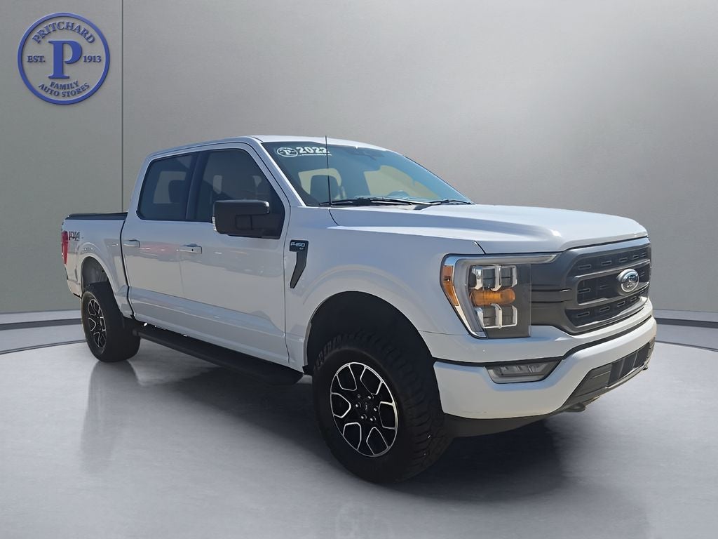 2022 Ford F-150 XLT in White — front three-quarter view