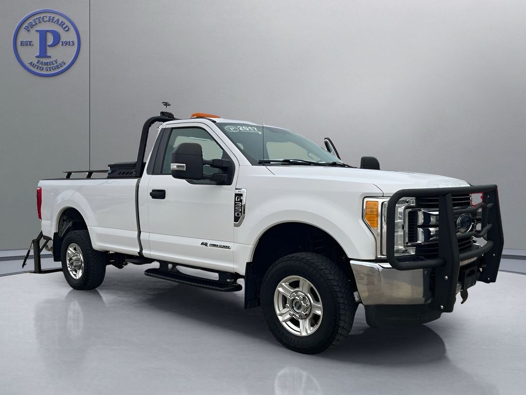 2017 Ford F-350SD XL in Oxford White — front three-quarter view