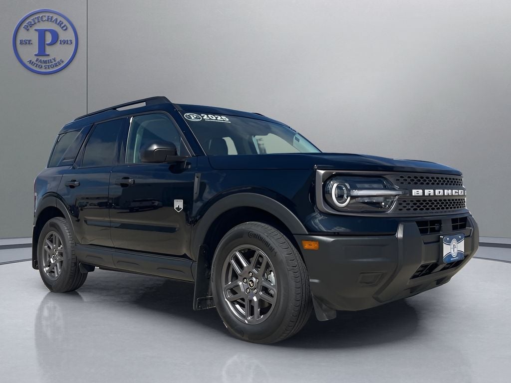 2025 Ford Bronco Sport Big Bend in Shadow Black — front three-quarter view