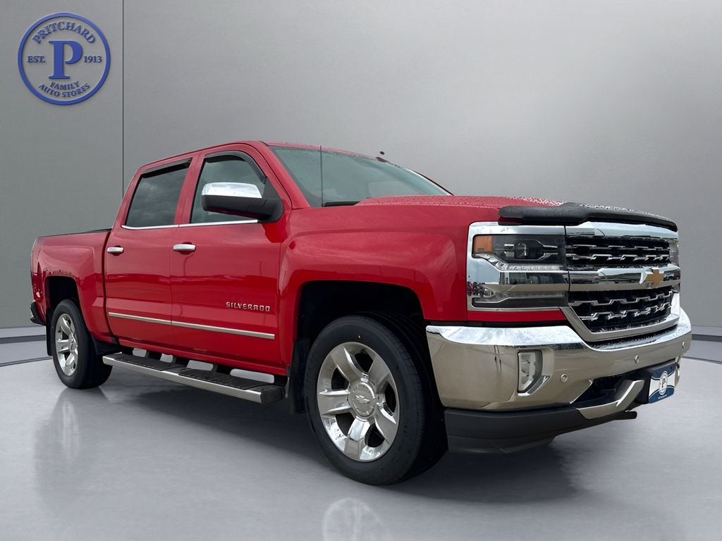 2017 Chevrolet Silverado 1500 LTZ 1LZ in Red Hot — front three-quarter view